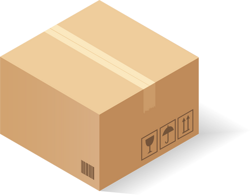 Carton cardboard box. Delivery and packaging. Transportation, shipping.